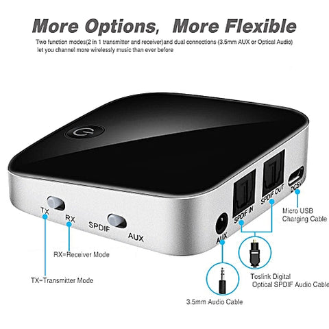 FM Transmitter, Otium® Bluetooth Wireless Radio Adapter Audio Receiver